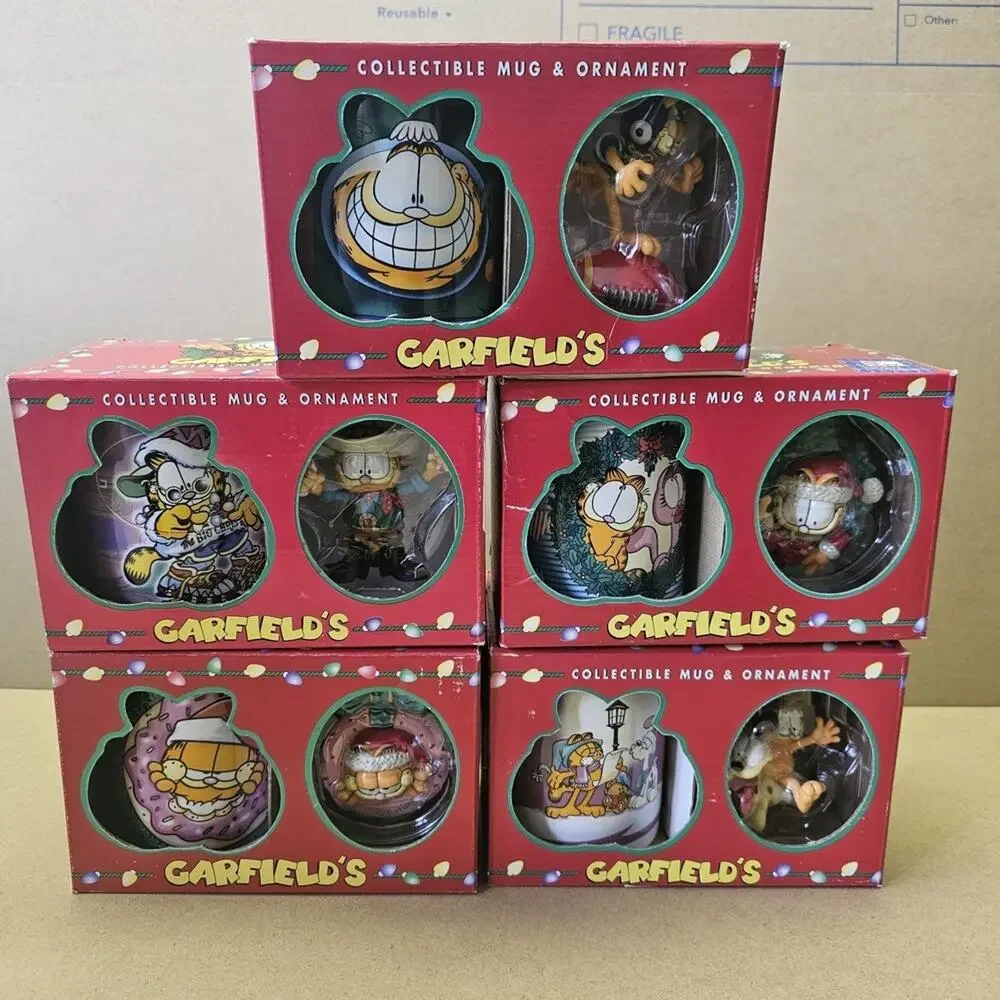 Garfield Mug And Ornament New In Box Lot